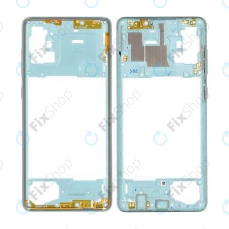 Samsung Galaxy A71 A715F - Cadre central (Prism Crush Blue) - GH98-44756C Genuine Service Pack