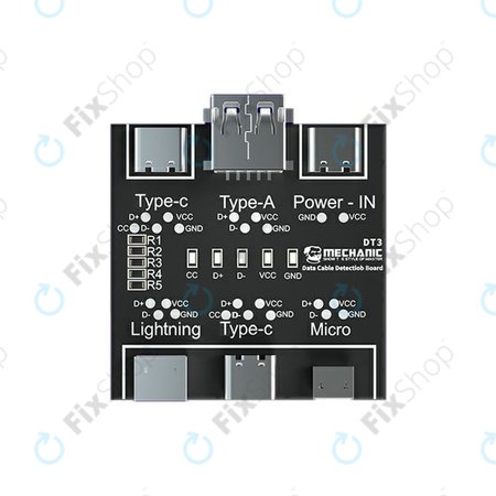 Mechanic DT3 - Testeur de câbles de données (Lightning, USB-C, microUSB)