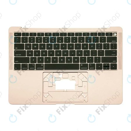 Apple MacBook Air 13" A1932 (2018 - 2019) - Cadre clavier supérieur + clavier US (Or)