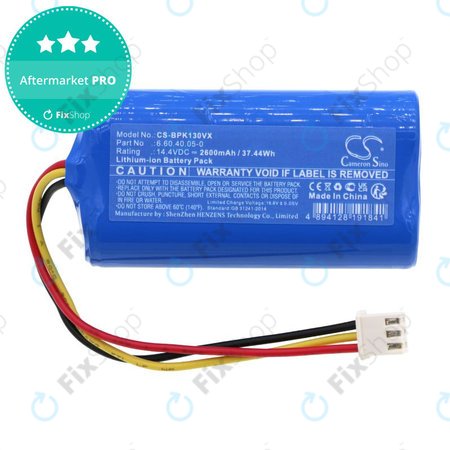 Batterie pour Evolveo RoboTrex H9, Midea M4, Blaupunkt XPOWER+, 2600mAh, Li-Ion, 14.4V, 6.60.40.05-0, HQ