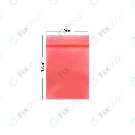ESD Sac Antistatique à Fermeture Éclair (Rouge) - 9x13cm 100pcs