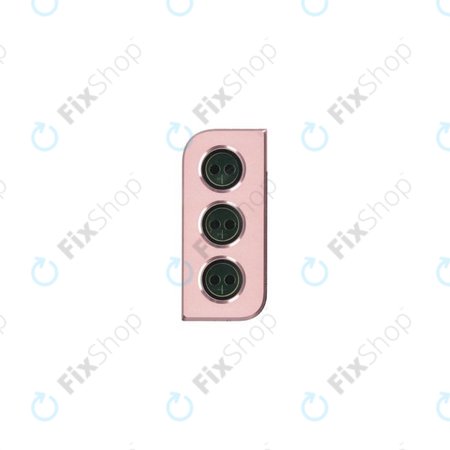 Samsung Galaxy S21 G991B - Cadre en verre pour caméra arrière (rose fantôme) - GH98-46110D Genuine Service Pack
