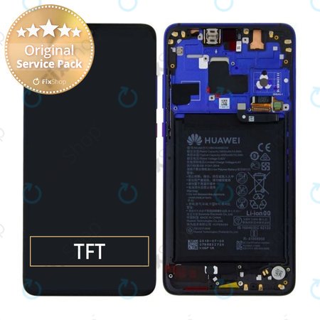 Huawei Mate 20 - Écran LCD + Ecran Tactile + Cadre + Batterie (Twilight) - 02352FRA