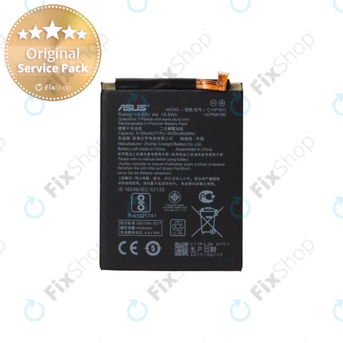 Asus ZenFone 3 Max ZC520TL - Batterie C11P1611 4130mAh - 0B200-02200000 Genuine Service Pack