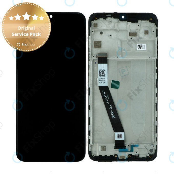 Xiaomi Redmi 9 - Écran + Écran Tactile + Châssis (Black) - 5600050J1900 Genuine Service Pack
