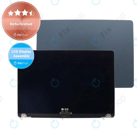 Apple MacBook Air 15" M2 A2941 (2023), M3 A3114 (2024) - Écran LCD + Vitre avant + Coque (Midnight) Refurbished