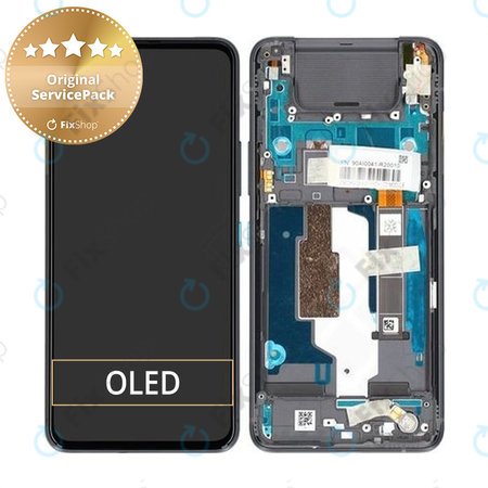 Asus ZenFone 8 Flip ZS672KS - Écran LCD + Ecran Tactile + Cadre (Noir Galactique) - 90AI0041-R20010 Genuine Service Pack