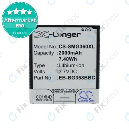 Samsung Galaxy Core Lite - Batterie EB-BG358BBC 2000mAh HQ