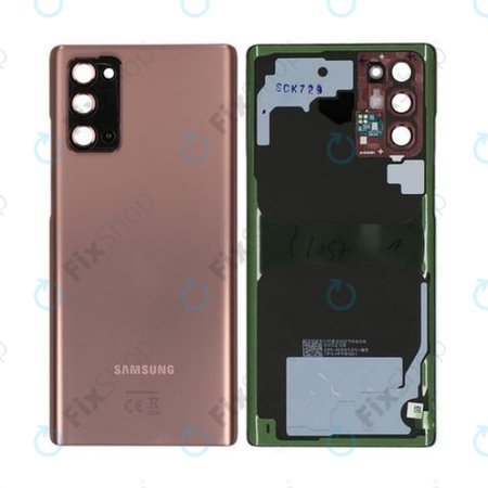 Samsung Galaxy Note 20 N980B - Cache batterie (Mystic Bronze) - GH82-23298B Genuine Service Pack