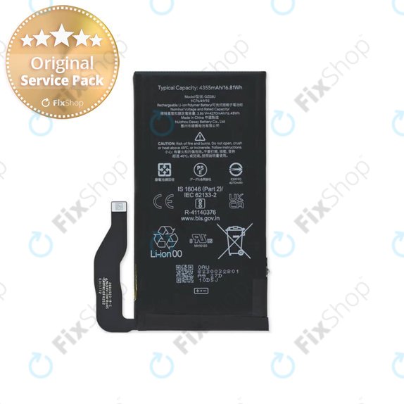 Google Pixel 7 GVU6C GQML3 - Batterie GZE8U 4355mAh - G949-00338-01 Genuine Service Pack