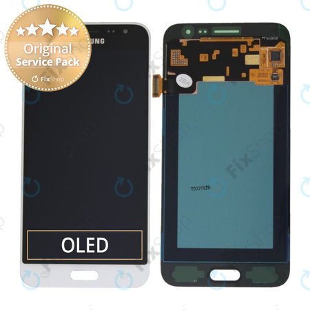 Samsung Galaxy J3 J320F (2016) - Écran LCD + Écran Tactile (Blanc) - GH97-18414A, GH97-18748A Genuine Service Pack
