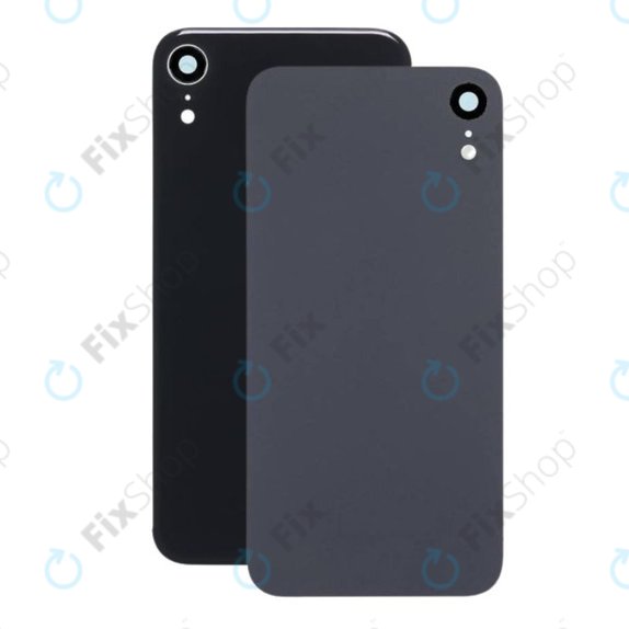 Apple iPhone XR - Verre du boîtier arrière + objectif de l'appareil photo (Noir)