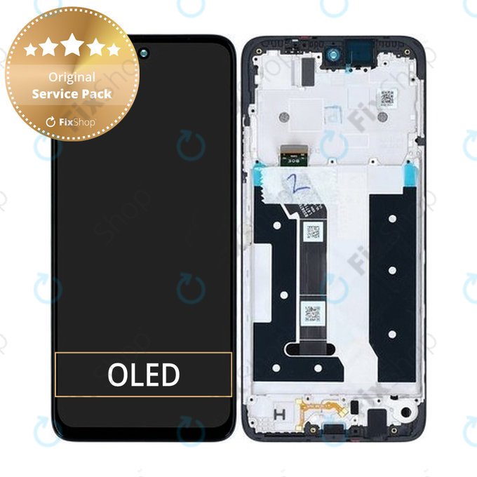 Motorola Moto G35 5G - Écran LCD + Ecran Tactile + Cadre (Black) - 5D68C28856 Genuine Service Pack
