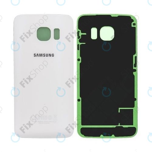 Samsung Galaxy S6 Edge G925F - Cache batterie (Blanc) - GH82-09602B Genuine Service Pack