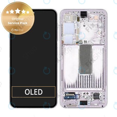 Samsung Galaxy S23 S911B - Écran LCD + Écran Tactile + Cadre (Lavande) - GH82-30481D, GH82-30480D Genuine Service Pack