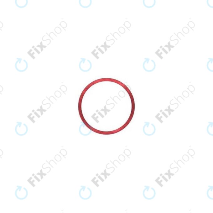 Apple iPhone XR - Cadre d'objectif de caméra arrière (Rouge)