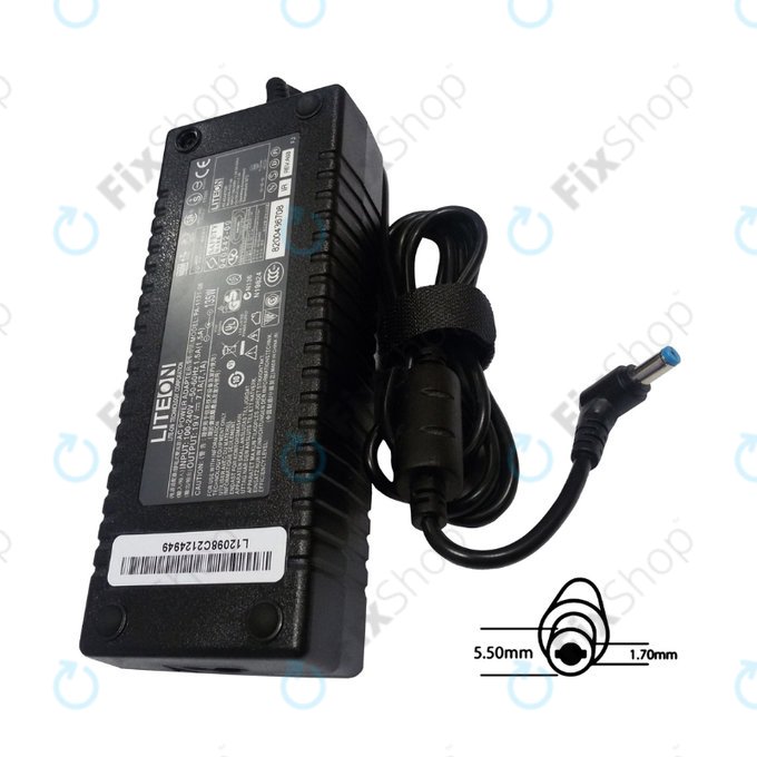 Adaptateur de charge pour Acer, 77011164, 135W, 19V, Noir, Genuine Service Pack