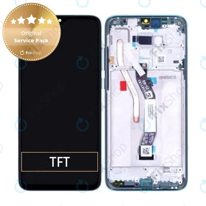 Xiaomi Redmi Note 8 Pro - Écran LCD + Ecran Tactile + Cadre (Ocean Blue) - 56000G00G700 Genuine Service Pack