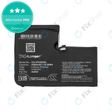 Apple iPhone 13 Pro Max - Batterie A2653 4300mAh HQ