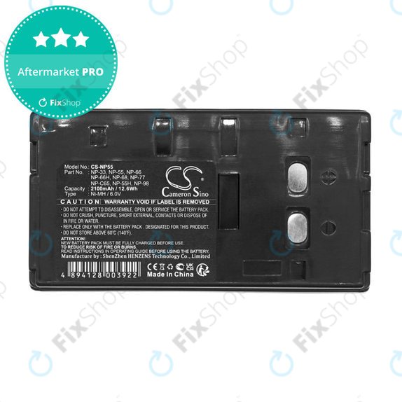 Batterie pour Blaupunkt, Sony, Akai, HP, 2100mAh, Ni-MH, 6V, NP-33, HQ