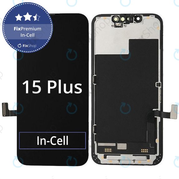 Écran In-Cell FHD pour iPhone 15 Plus, Tactile avec cadre, FixPremium