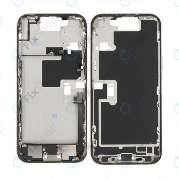 Apple iPhone 16 Pro Max - Cadre central + Boutons d’alimentation + Volume (Natural Titanium)