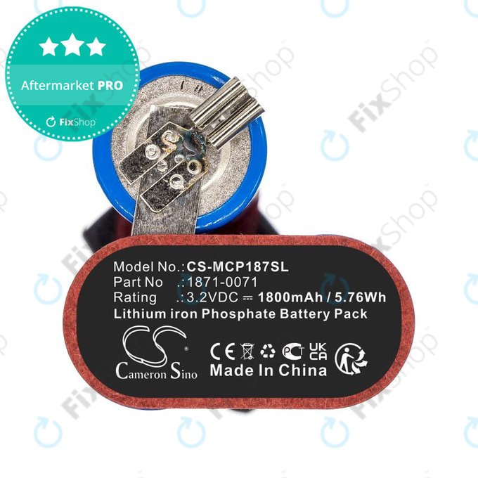 Batterie pour Ermila Bellina, Moser Chrom Style Pro 1871, 1800mAh, LiFePO4, 3.2V, 1871-0071, HQ