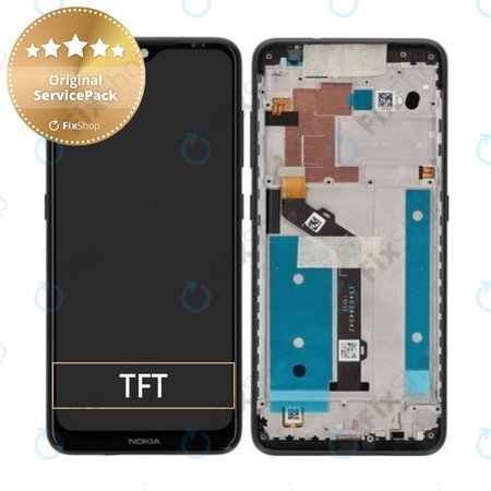Nokia 7.2 - Écran LCD + Écran Tactile + Cadre (Charbon) - 5079AA000075 Genuine Service Pack