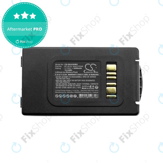 Batterie pour Datalogic Skorpio X3, Skorpio X4, 5200mAh, Li-Ion, 3.7V, BT-0016, HQ