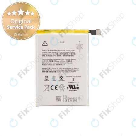 Google Pixel 3XL - Batterie G013C-B 3430mAh - G823-00114-01 Genuine Service Pack