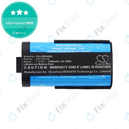 Batterie pour Logitech Ultimate Ears Megaboom 3, Ultimate Ears MegaBlast, 3400mAh, Li-Ion, 7.4V, 533-000146, HQ