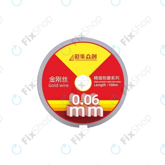 Gold Wire - Fil pour séparer les écrans LCD (0.06mm x 100M)