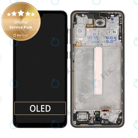 Samsung Galaxy A33 5G A336B - Écran LCD + Ecran Tactile + Cadre (Noir) - GH82-28143A, GH82-28144A Genuine Service Pack