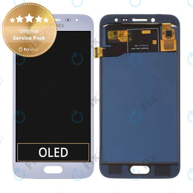 Samsung Galaxy J2 Pro J250F - Écran LCD + Écran Tactile (Argent) - GH97-21338B, GH97-21339B, GH97-21812B Genuine Service Pack
