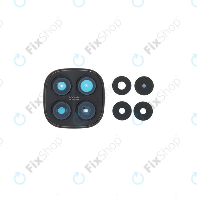Objectif de caméra arrière avec cadre pour Xiaomi Redmi Note 15 Pro 5G, Black