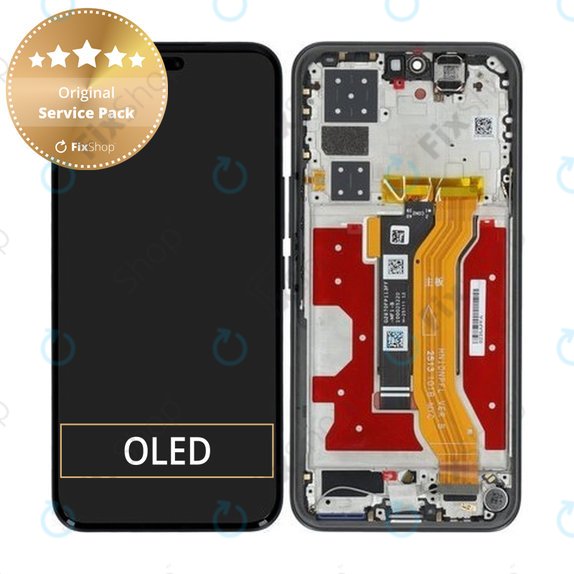 Honor 400 Pro - Écran LCD + Écran tactile + Cadre (Midnight Black) - 0235APFA Genuine Service Pack