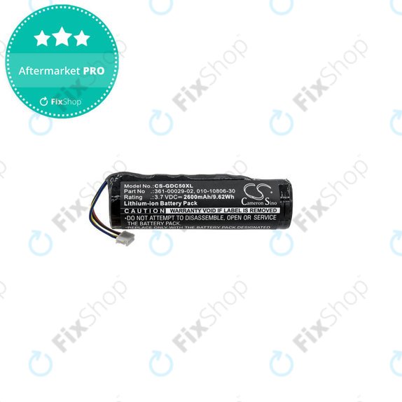 Garmin Alpha 100, DC50, GAA002, GAA003, GAA004, T5, TT10, TT15 - Batterie 010-10806-30, 010-11828-03, 361-00029-02 2600mAh HQ