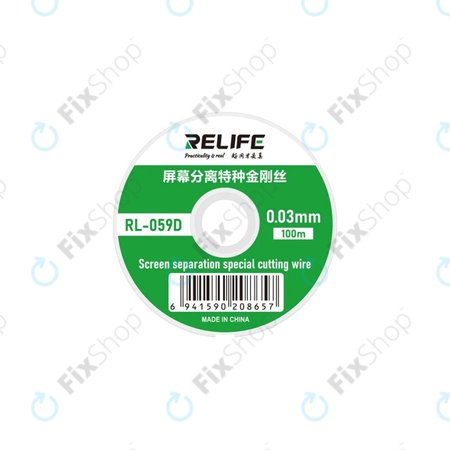 Relife RL-059D - Fil pour séparer les écrans LCD (0.03mm x 100M)