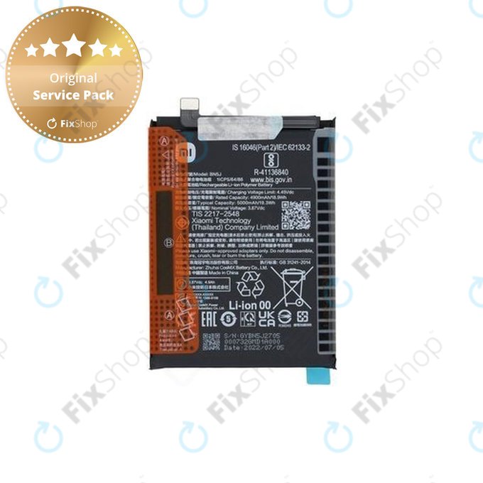 Xiaomi Poco X5 - Batterie BN5J 5000mAh - 46020000F41Y Genuine Service Pack
