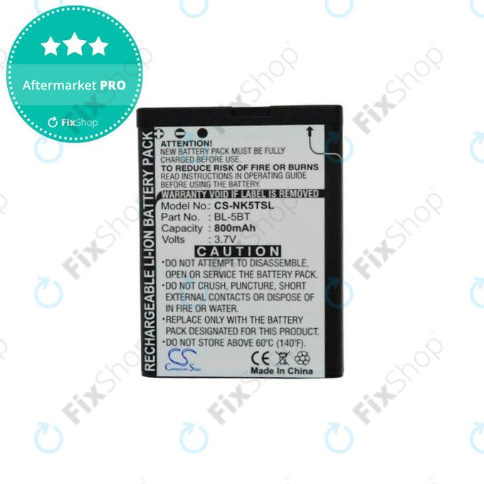 Nokia 2600 Classic - Batterie BL-5BT 800mAh HQ