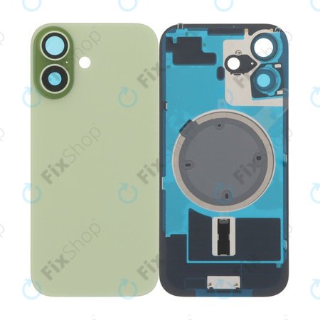 Apple iPhone 17 - Verre du boîtier arrière + Verre de la caméra + Cadre en métal + Aimant MagSafe (Sage)