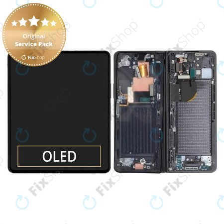 Samsung Galaxy Z Fold 5 F946B - Écran LCD + Ecran Tactile + Cadre (Phantom Black) - GH82-31842A Genuine Service Pack