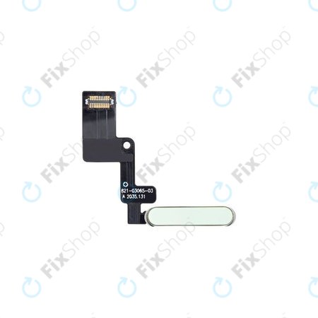 Apple iPad Air (4e génération, 5e génération) - Bouton d'alimentation + câble flexible (vert)