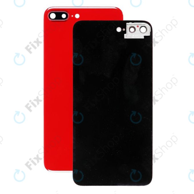 Apple iPhone 8 Plus - Verre du boîtier arrière + support d'appareil photo (rouge)