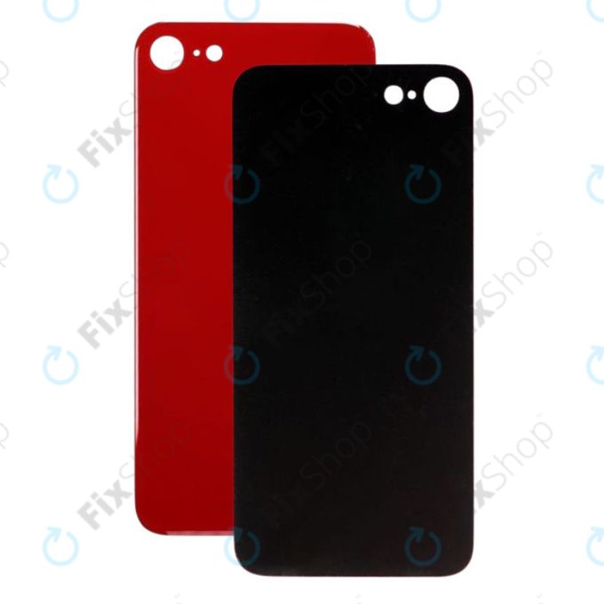 Apple iPhone SE (2e génération 2020) - Verre du boîtier arrière (rouge)