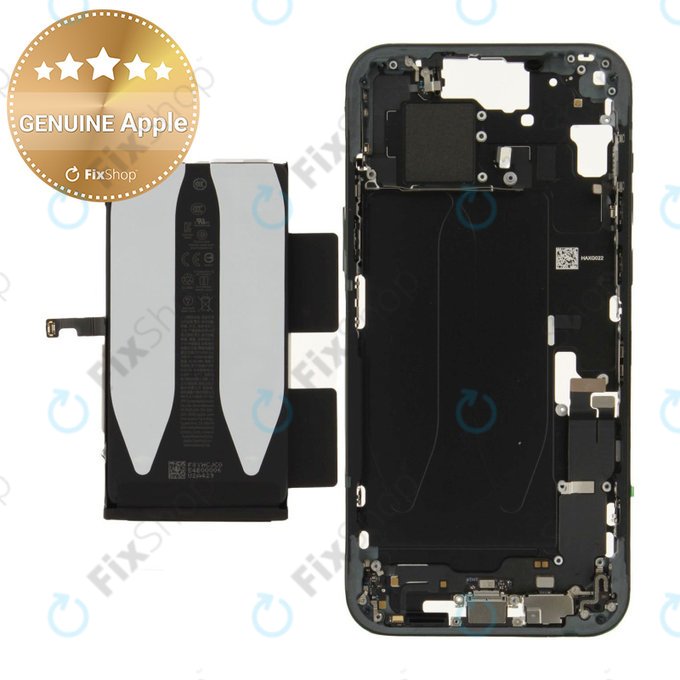 Cadre central avec batterie pour iPhone 15 Plus | Black | ZD076-00674 | Genuine Apple