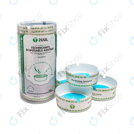 Cendrier jetable pour techniciens, 2UUL AS01, 20 pcs/boîte