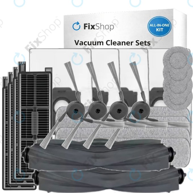 Kit de pièces de rechange pour Dreame Mova Z50 Ultra, Z5, Z5 Pro (2x Brosse principale, 4x Filtre, 4x Brosse latérale, 4x Chiffon de vadrouille, 4x Lingette latérale de lavage, 4x Sac à poussière)