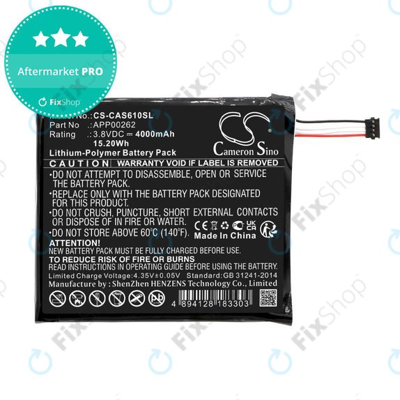Batterie pour CAT S61, 4000mAh, Li-Pol, 3.8V, APP00262, HQ