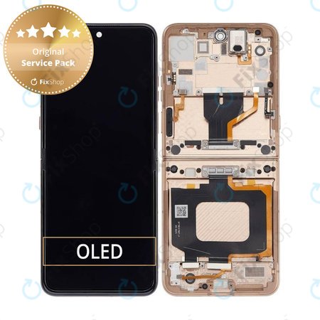 Motorola Razr 60 Ultra - Écran LCD + Écran tactile + Cadre (Mountain Trail) - 5D68C29812 Genuine Service Pack